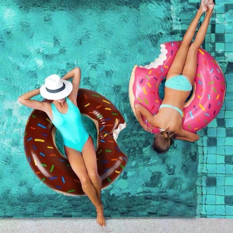 Phao bơi tròn hình bánh donut dễ thương có đủ size cho người lớn và trẻ em