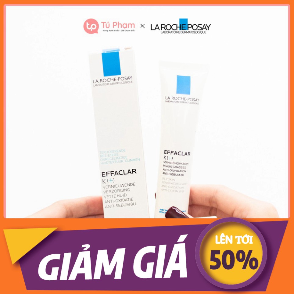 SIÊU SALE Kem Giảm Mụn Đầu Đen Thu Nhỏ Chân Lông La Roche-Posay Effaclar K+ 40ml SIÊU SALE