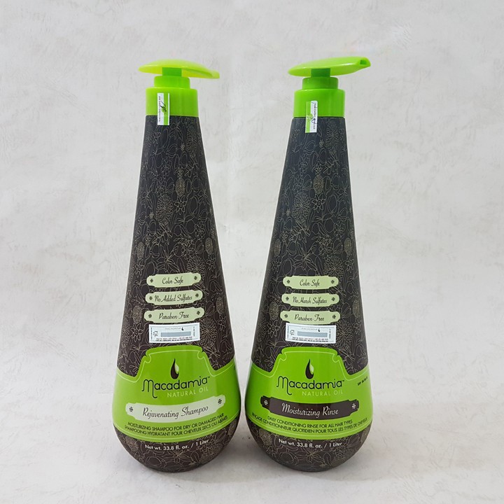 [RẺ VÔ ĐỊCH] CẶP GỘI XẢ MACADAMIA PHỤC HỒI TÓC HƯ TỔN 1000ML