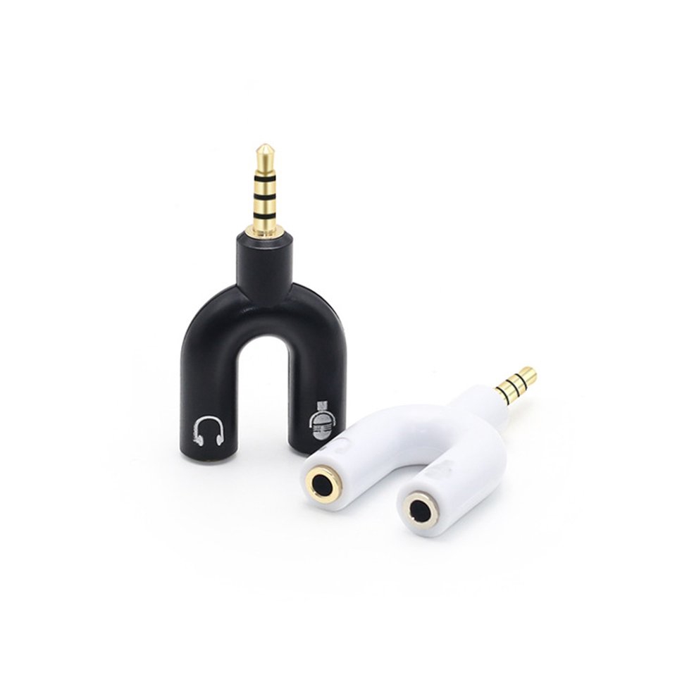 Đầu cắm chữ U chuyển đổi từ 1 jack 3.5mm sang 2 tiện dụng dành cho Xbox PS4