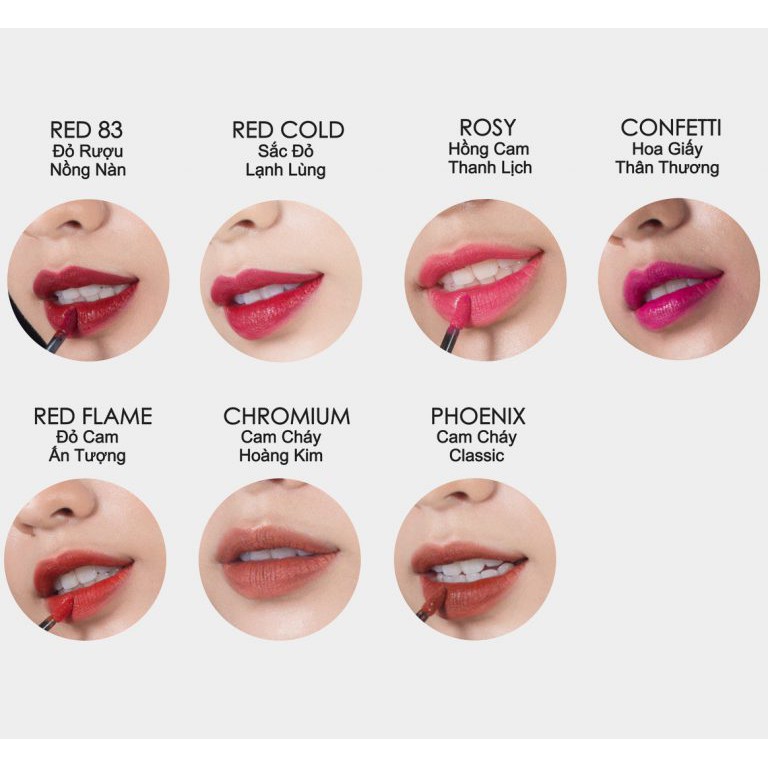 Son Chocolate Matte lipstick Red 83 - Đỏ rượu nồng nàn