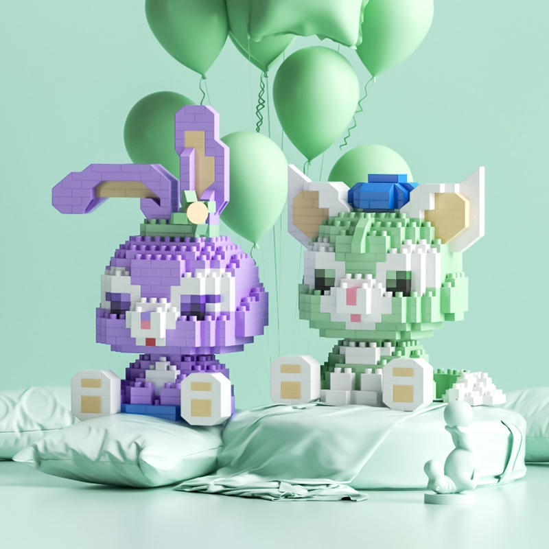 Mô hình lắp ráp động vật, đồ chơi lắp ghép lego hoạt hình 3D cho bé