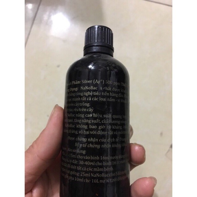 Dung dịch Nano Bạc - A68 Nano Ag (100 ml) - Diệt nấm trên cây trồng