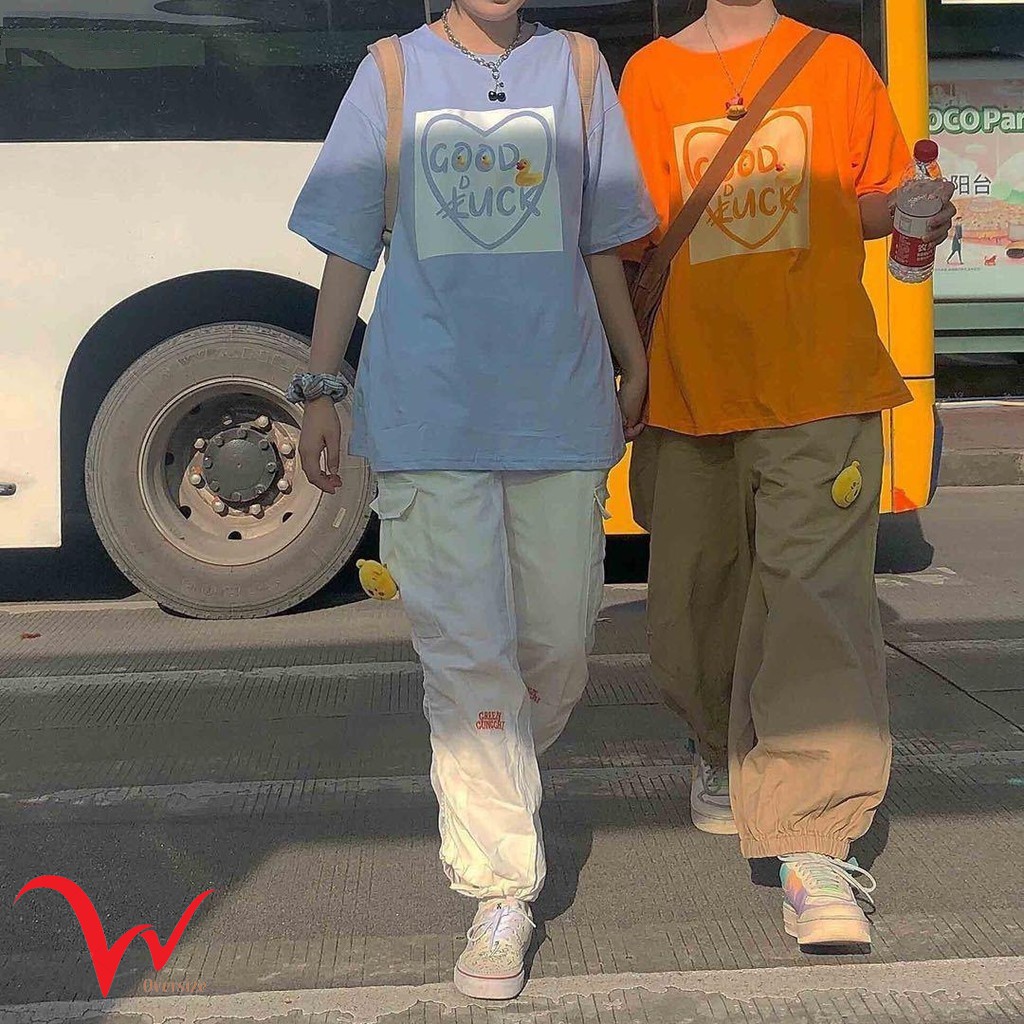 Áo Thun Tay Lỡ Unisex - Good Luck