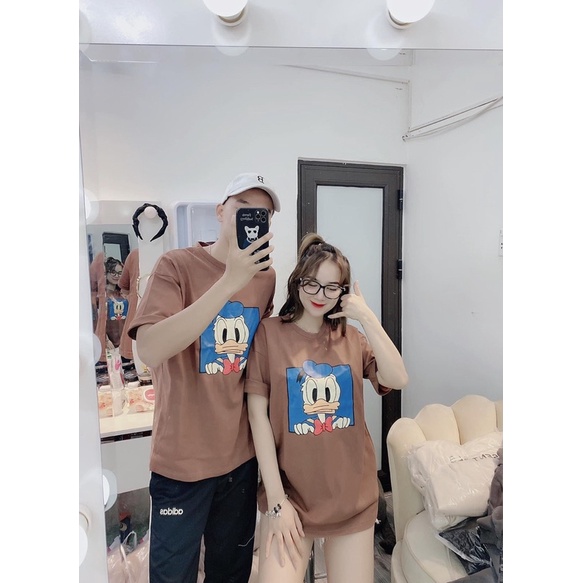 [CÓ ẢNH THẬT] Áo Thun  Tay Lỡ Unisex Hình Vịt Donan- Áo Phông Rộng Ulzzang Nam Nữ FREESIZE