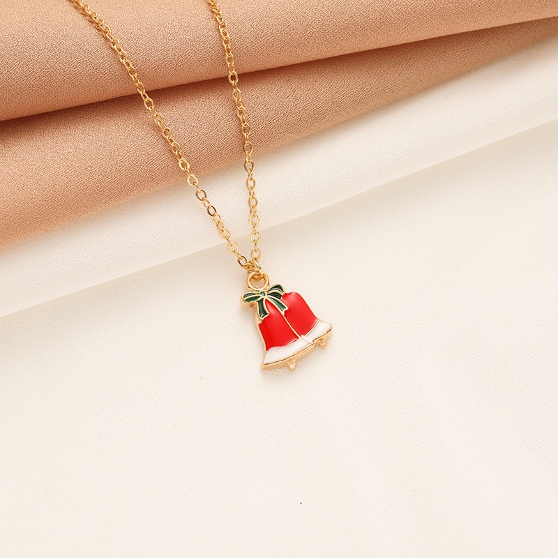 Vòng cổ XIAOBOACC mặt ông già noel/ cây thông/ chuông tuần lộc thời trang xinh xắn cho nữ - 45CM+5CM