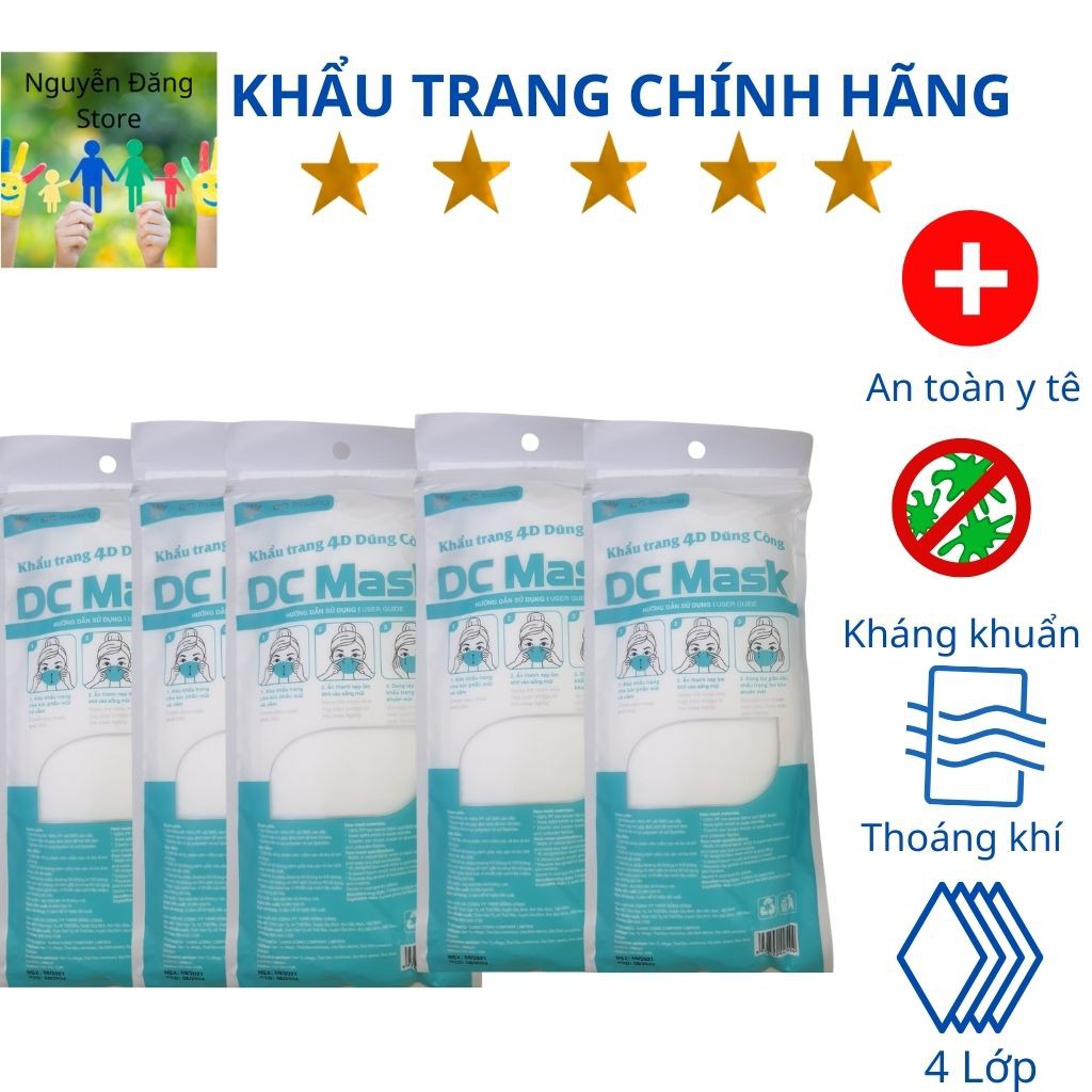 50 cái khẩu trang 4D DC Mask KF94 4 Lớp kháng khuẩn công nghệ Hàn Quốc | BigBuy360 - bigbuy360.vn