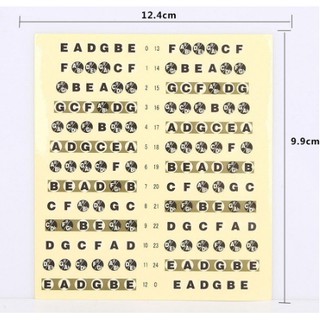 Bộ nốt dán cần đàn guitar