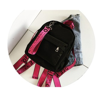BA LÔ IN OFF-WHITE HỒNG