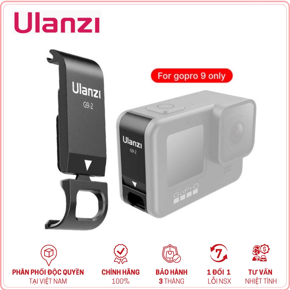 ULANZI G9-2 - HÀNG CHÍNH HÃNG - Nắp pin kim loại dành cho GoPro 9/10