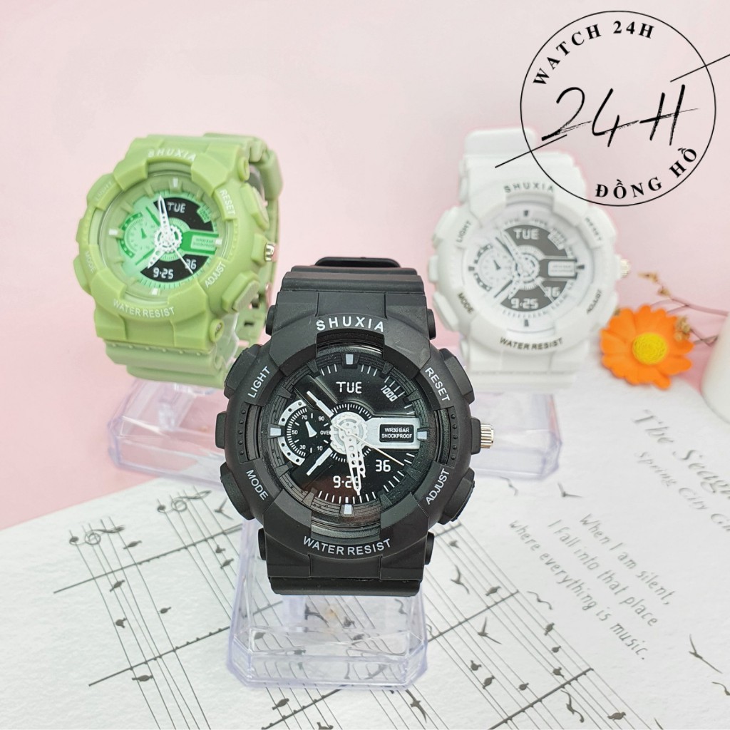 [Mã FAMAYFA2 giảm 10K đơn 50K] Đồng hồ thể thao nam nữ unisex SHUXIA , Full chức năng đủ màu, cá tính và năng động | BigBuy360 - bigbuy360.vn