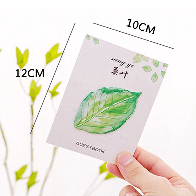 Giấy dán Lưu ý in hình chiếc lá xinh xắn