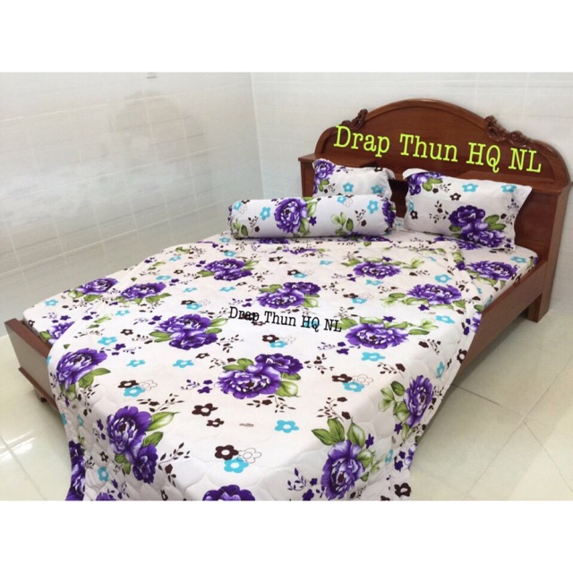 Drap thun Hàn Quốc (bộ: drap, 2 nằm, 1 ôm)