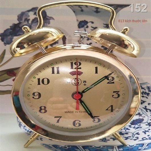 PCung cấp đặc biệt đồng hồ báo thức cơ học chuyển động kim loại đồng hồ kiểu cũ thủ công lên dây cót đồng hồ hình móng n