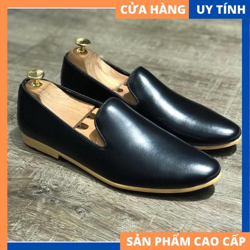 Giày Tây Nam Trơn/Chuông Đế Vàng Lịch Lãm [HÀNG ĐẸP]