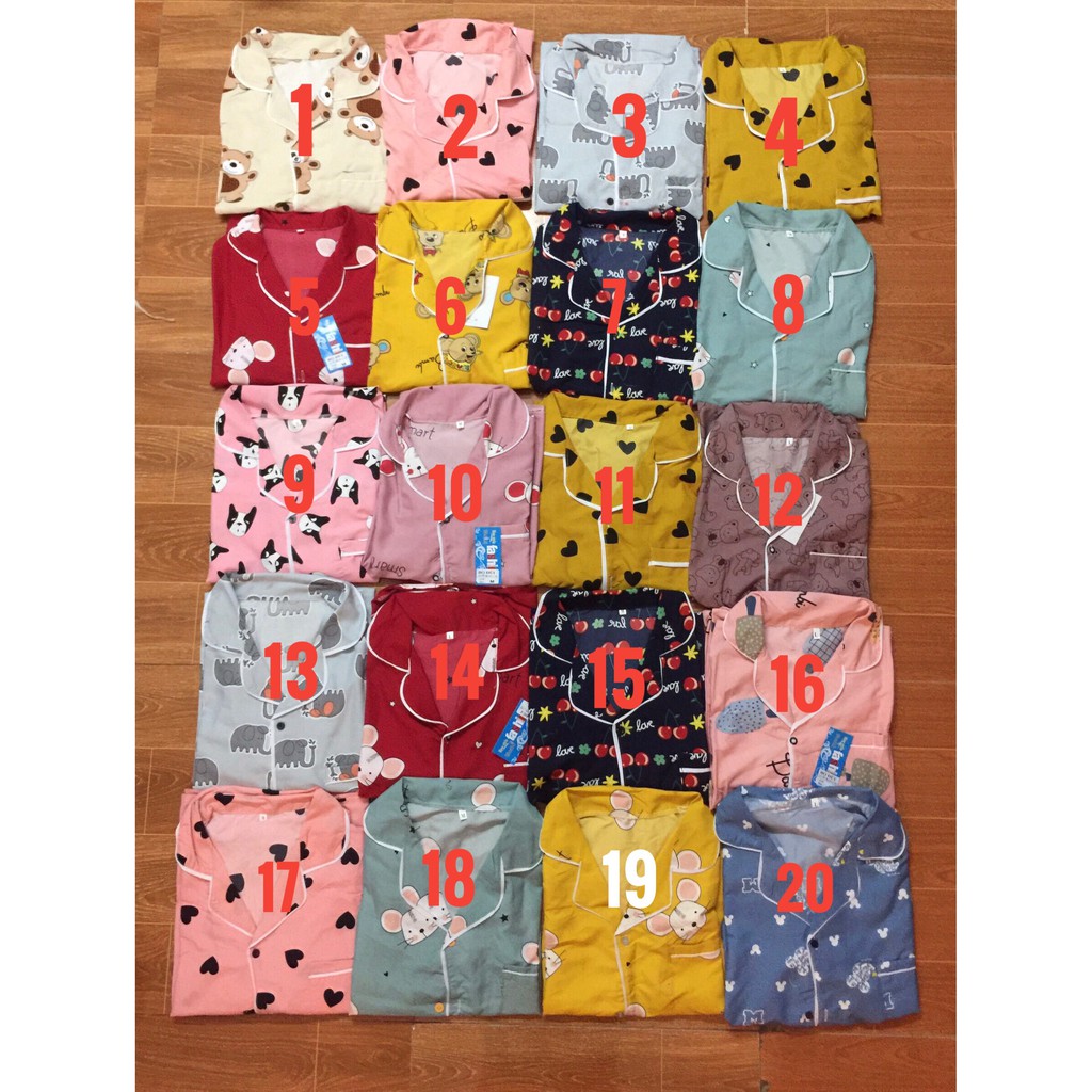 Bộ ngủ pijama quần cộc áo cộc chất kate Thái cao cấp HONEYSHOP | BigBuy360 - bigbuy360.vn