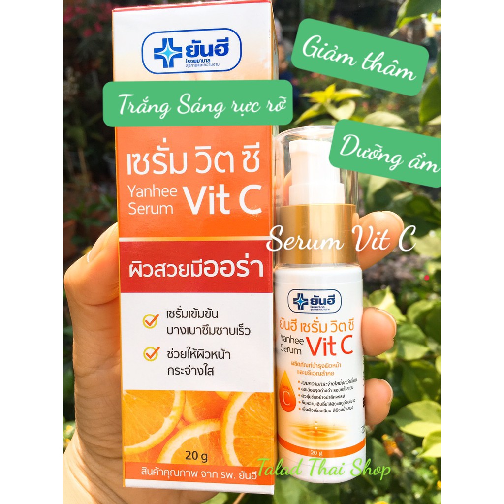 Serum VitC Thái Lan serum Vitamin C dưỡng trắng da dưỡng ẩm da mặt phục hồi da mụn