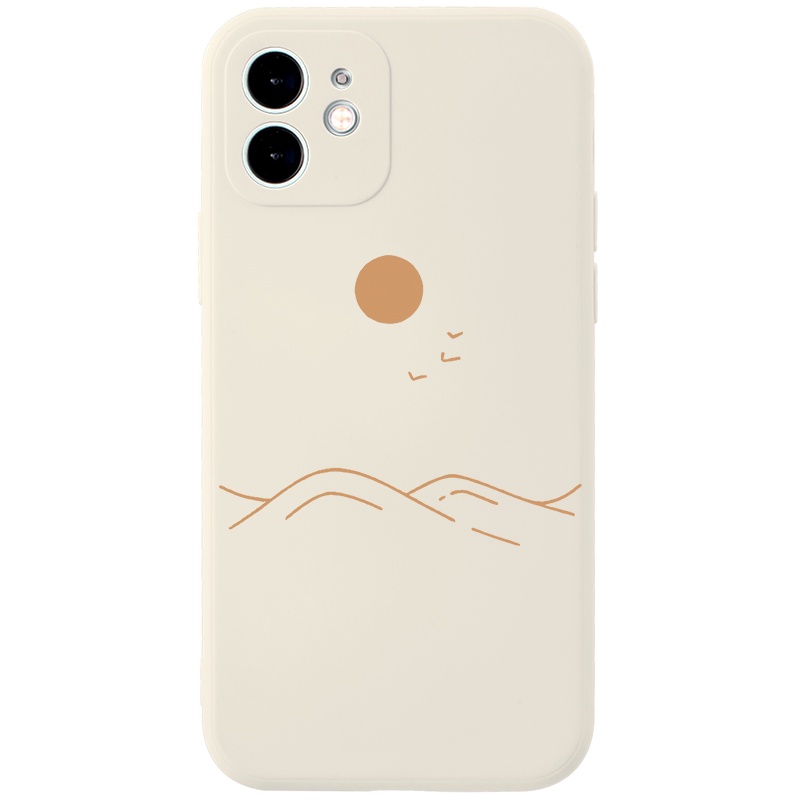 Ốp lưng JURSUE mềm hình cặp đôi dễ thương đẹp đen Cho iPhone 14 13 12 11 Pro Max SE 2020 X XR XS 8 7 ip 6S 6 Plus Y2160