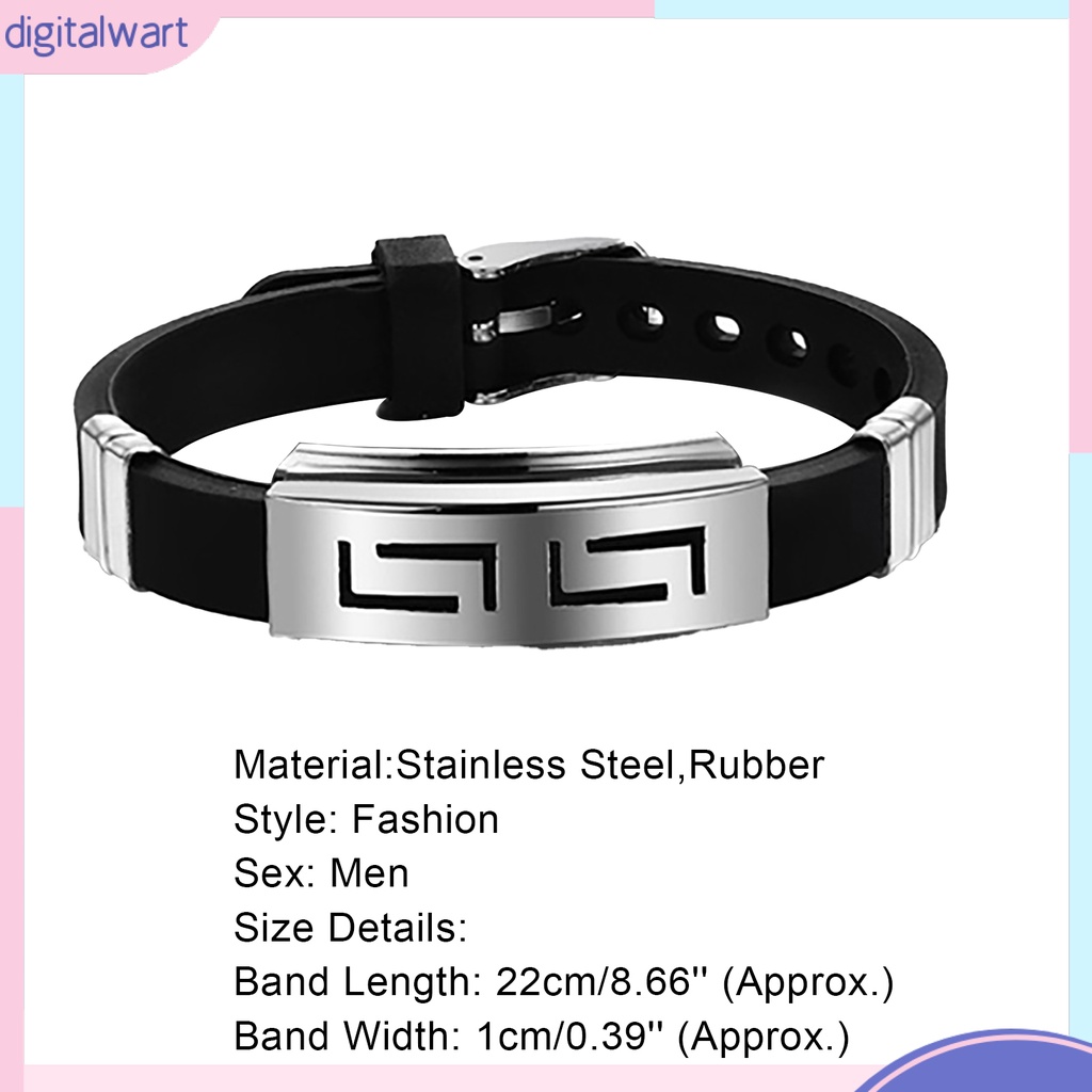Vòng tay bằng cao su phong cách cá tính dành cho nam