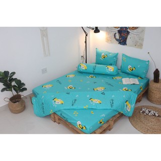 Bộ drap giường Cotton kèm mền