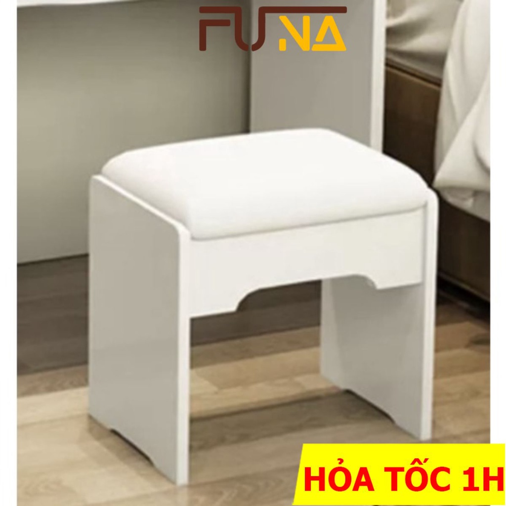 Ghế trang điểm FUNA làm từ gỗ CN phủ melamine cao cấp, thiết kế vững chắc an toàn khi sử dụng - GHE11