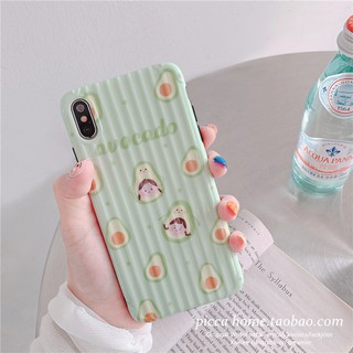 [ IPHONE ] Ốp Lưng Vali Dẻo 3D Hình Qủa Bơ