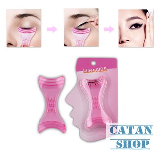 Combo 2 Dụng cụ kẻ mắt, dụng cụ hỗ trợ chải mascara, kẻ mí mắt, chuốt mi
