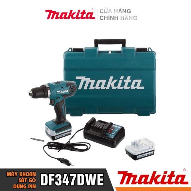 Máy Khoan Bắt Vít Dùng Pin Makita DF347DWE (14.4V-1.5AH)