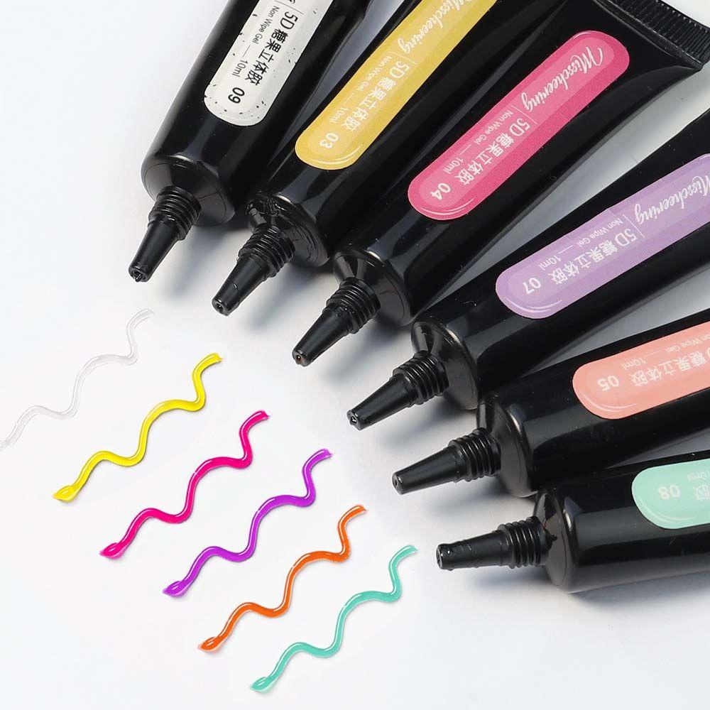 Gel Sơn Móng Tay 5D Co Giãn Màu Kẹo Phong Cách Hàn Quốc DIY