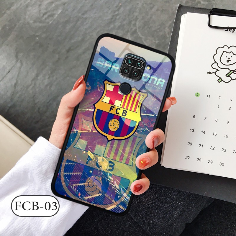 Ốp kính 3D Xiaomi Redmi Note 9 - in biểu tượng đội bóng