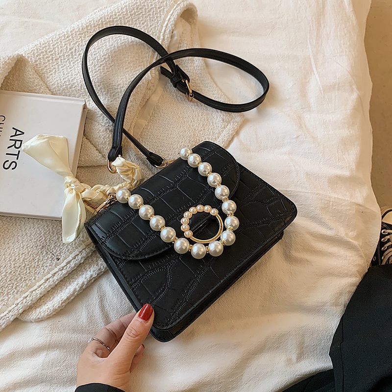 Faya - Túi xách đi tiệc da vân phối châu sang trọng T1106