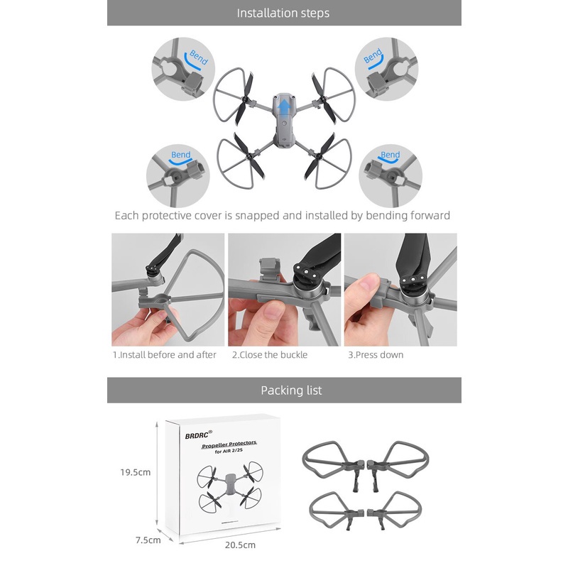 Phụ Kiện Bảo Vệ Cánh Quạt Cho dji mavic air 2 2s mavic air 2 / 2s