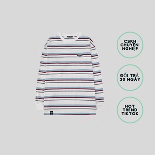 Áo thun dài tay kẻ ngang, form unisex phù hợp nam & nữ