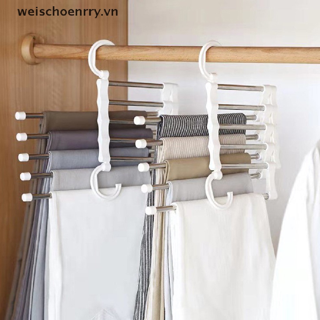 Móc Inox Treo Quần Áo 5 Trong 1 Đa Năng Tiện Dụng