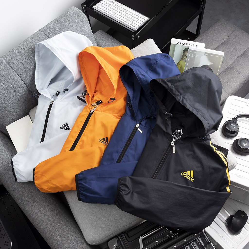 Áo Khoác Thể Thao Nam và Nữ Adidas ( ADS001) Chất Dù Co Giãn Tốt, Nhẹ, Mềm Mại Thiết kế Tinh Tế