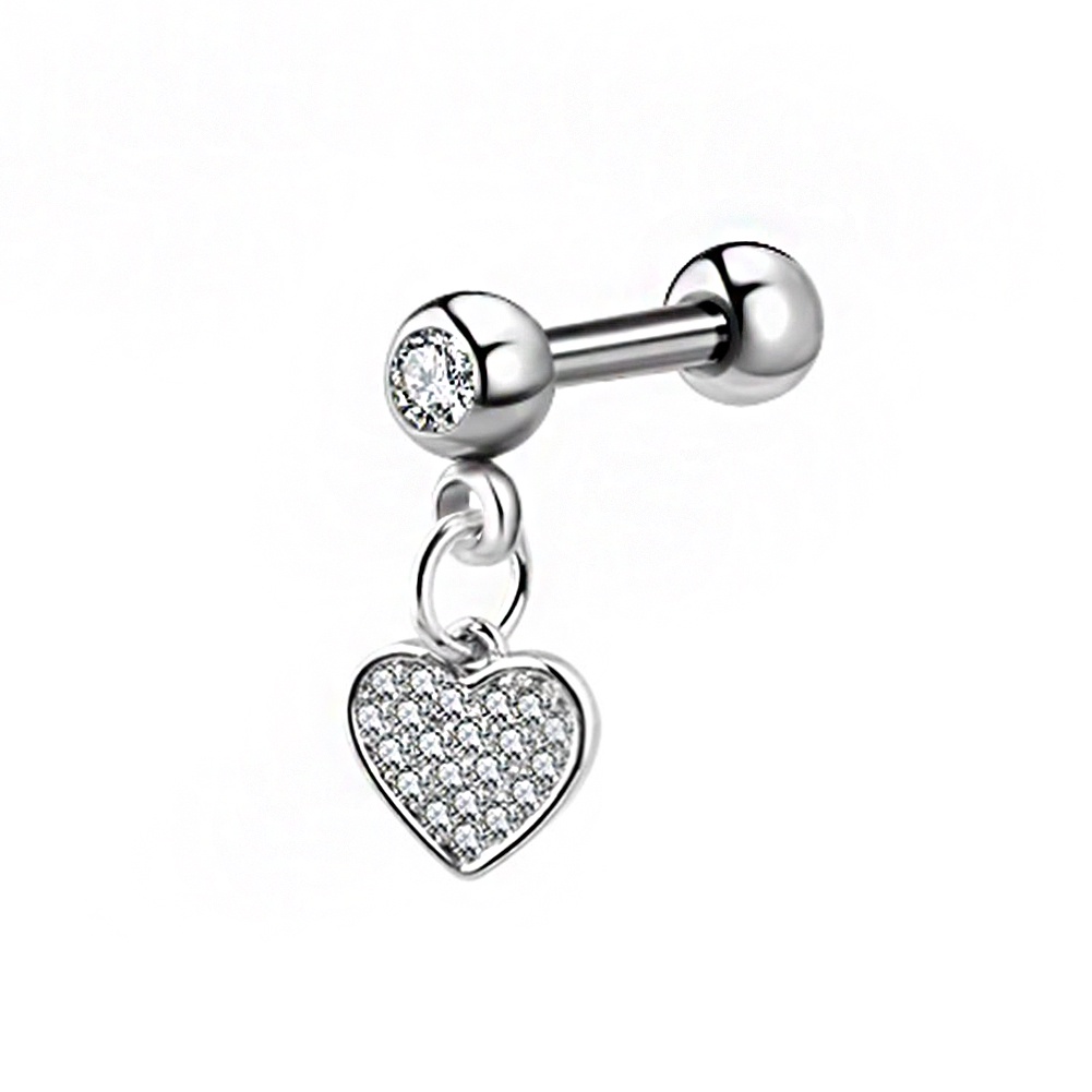 Bông Tai Hình Bướm Bằng Thép Titan Đính Đá Zircon Thời Trang