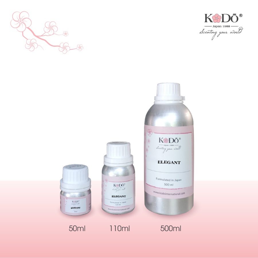 Tinh Dầu Nước Hoa KODO Elegant - Nguyên chất - 3 Tầng Hương Thơm Độc Đáo - 10ml/50ml/110ml