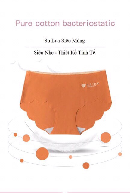Quần Lót Su Lụa Viền Sóng Chống Tụt Silk