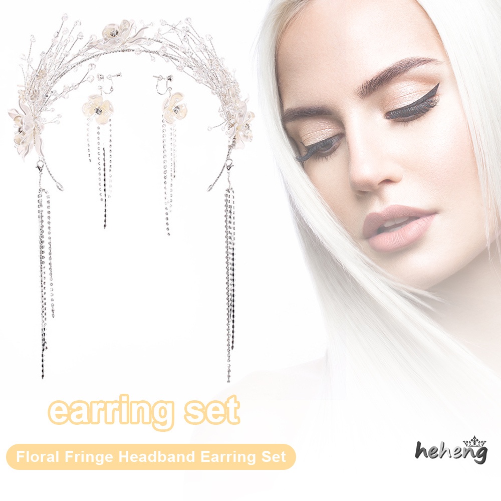 Set Băng Đô Cài Tóc Đính Đá Thủ Công 37.00 * 6.00 * 1.00cm