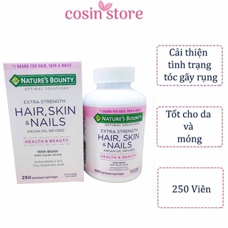 Viên Uống Đẹp Da, Tóc, Móng Nature's Bounty Hair Skin Nail 250 Viên