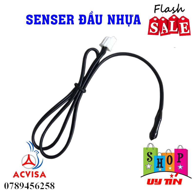 Sensor nhiệt đầu nhựa - đầu đồng 5K 10K 15K 20K - cảm biến đầu dò mặt lạnh điều hoà nhiệt độ sensor đơn