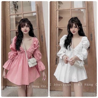 Áo babydoll tay loe