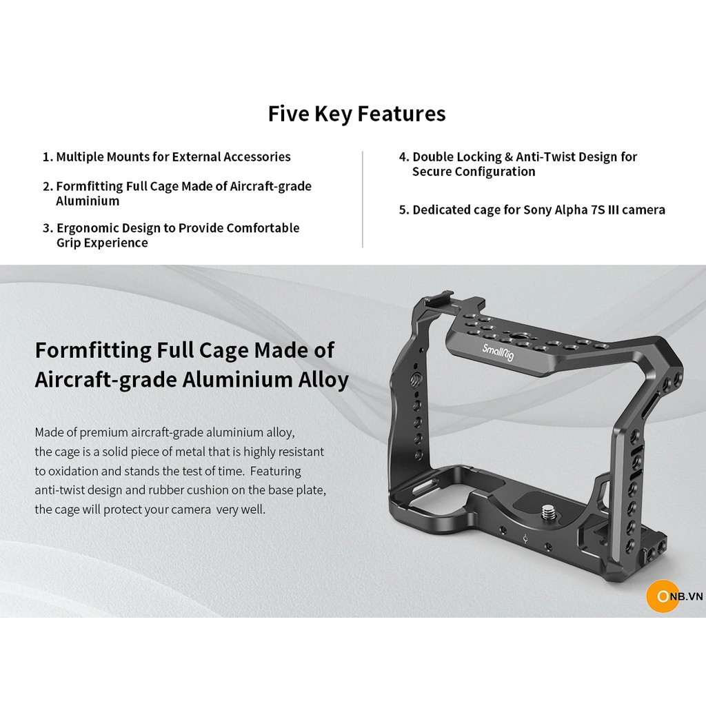 SmallRig Camera Cage Sony Alpha A7SIII - A7S3 code 2999