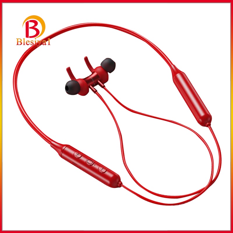 Tai Nghe Bluetooth Blesiya1 10mm Dạng Vòng Đeo Cổ Màu Đỏ