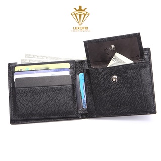 Ví nam da saffiano cao cấp LUXQIND 💥 full Túi Hộp làm quà tặng bảo hành 24 tháng💥 da thật cao cấp
