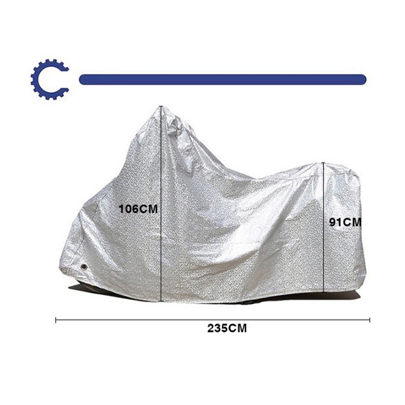 Bạt phủ xe máy cao cấp loại dày dặn phù hợp hầu hết các dòng xe (WAVE,SH,Vision,...).Bạt che xe máy tráng nhôm chống UV.