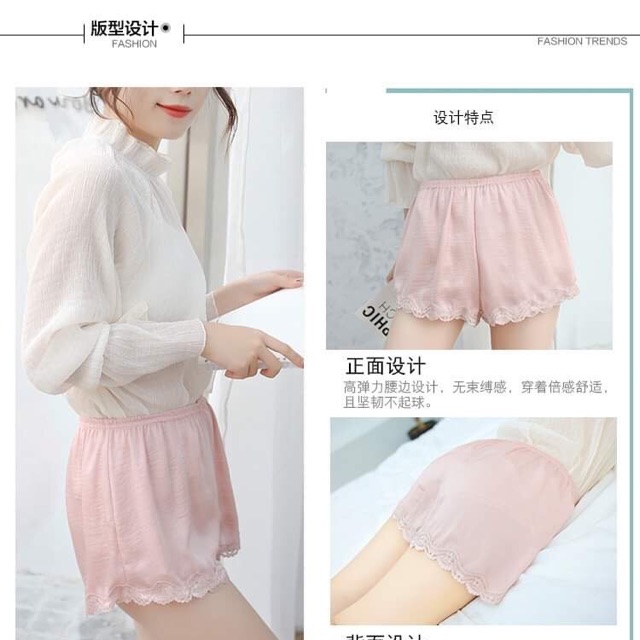 Quần đùi ren satin [có kèm video ảnh thật]