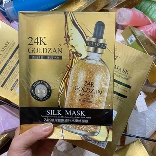 Mặt Nạ Lụa 24k Hàn Quốc Goldzan Silk Mask 10 Miếng