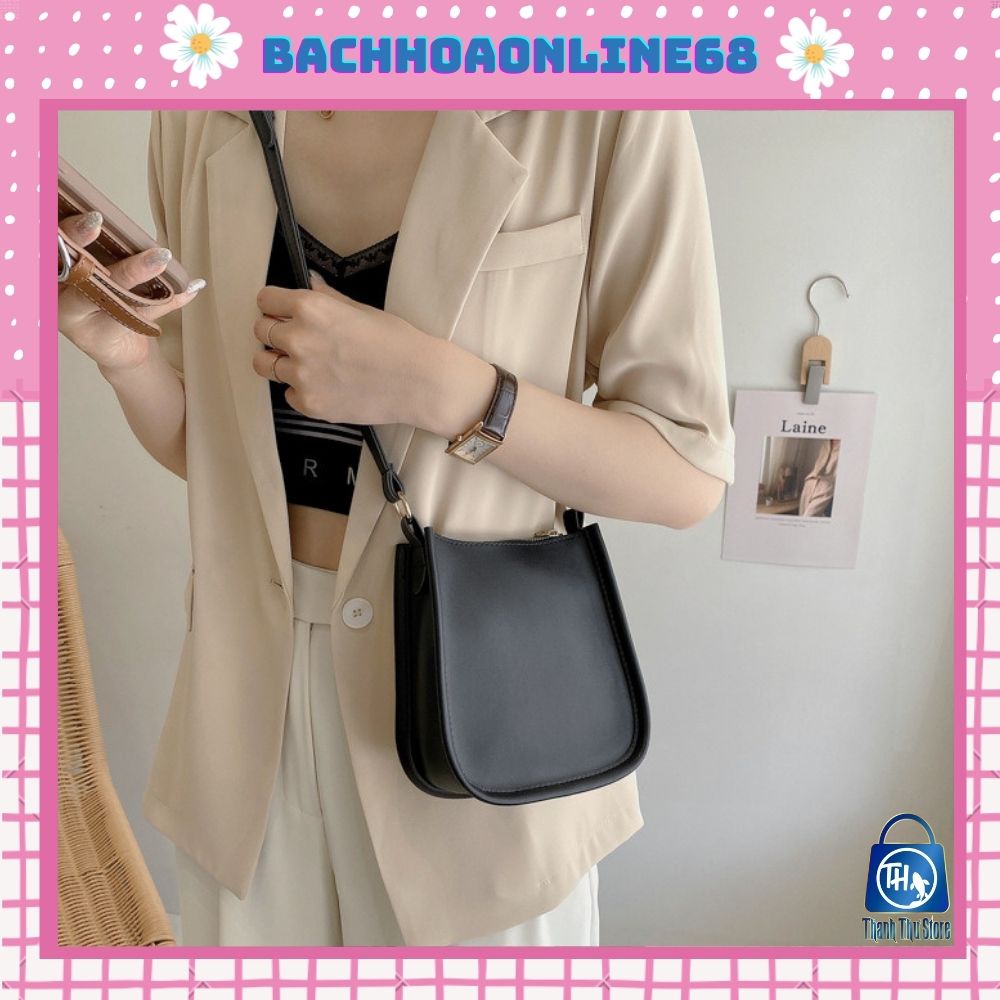 Túi đeo chéo Hàn Quốc túi đeo vai thời trang da nẹp viền Bachhoaonline68 538
