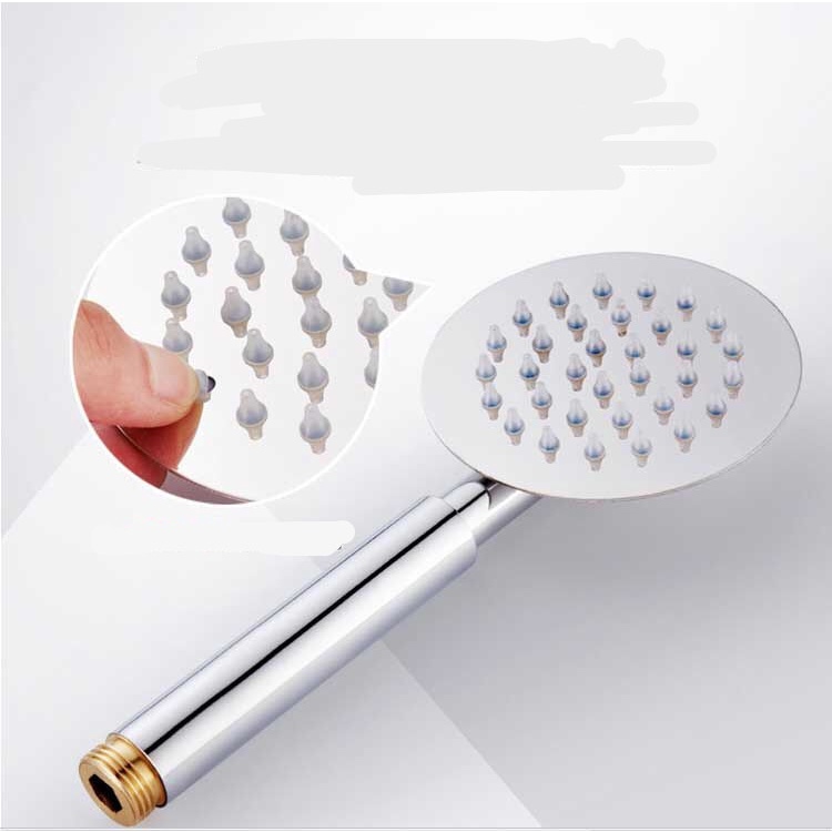 [ Có Video ] Tay sen tắm vòi hoa sen chất liệu inox 304 bóng kiểu dáng tròn chuẩn cao cấp - QM061